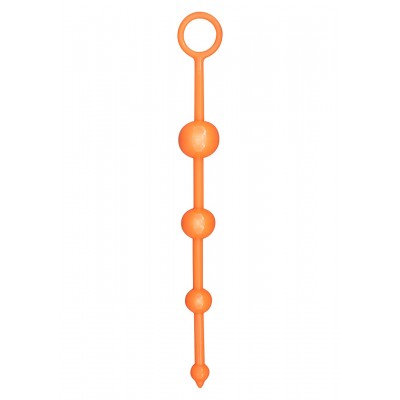 CATENA ANALE A 4 SFERE STIMOLANTI \"FUNKY BUTT BEADS\" ARANCIONE